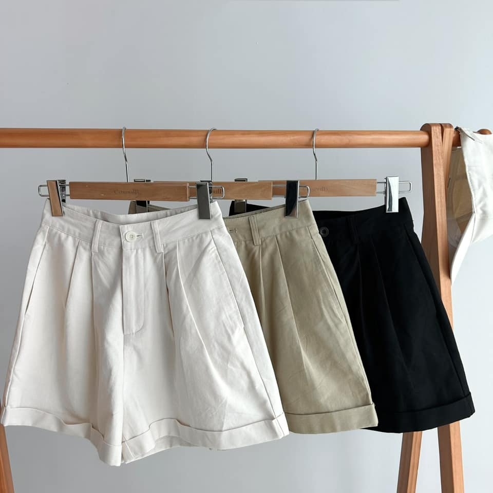 C38 Rolled Cuff High-rise Culottes