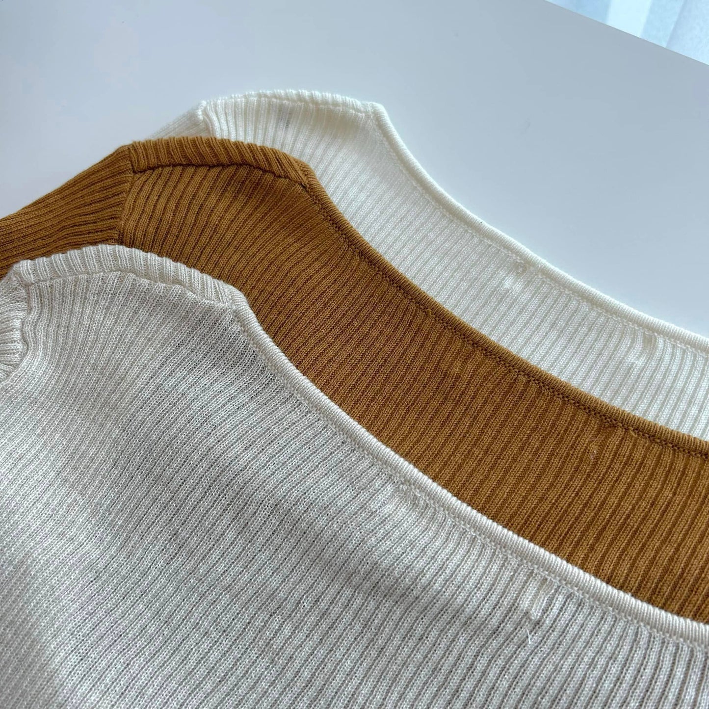 C32 Slanted Long Sleeve Knit