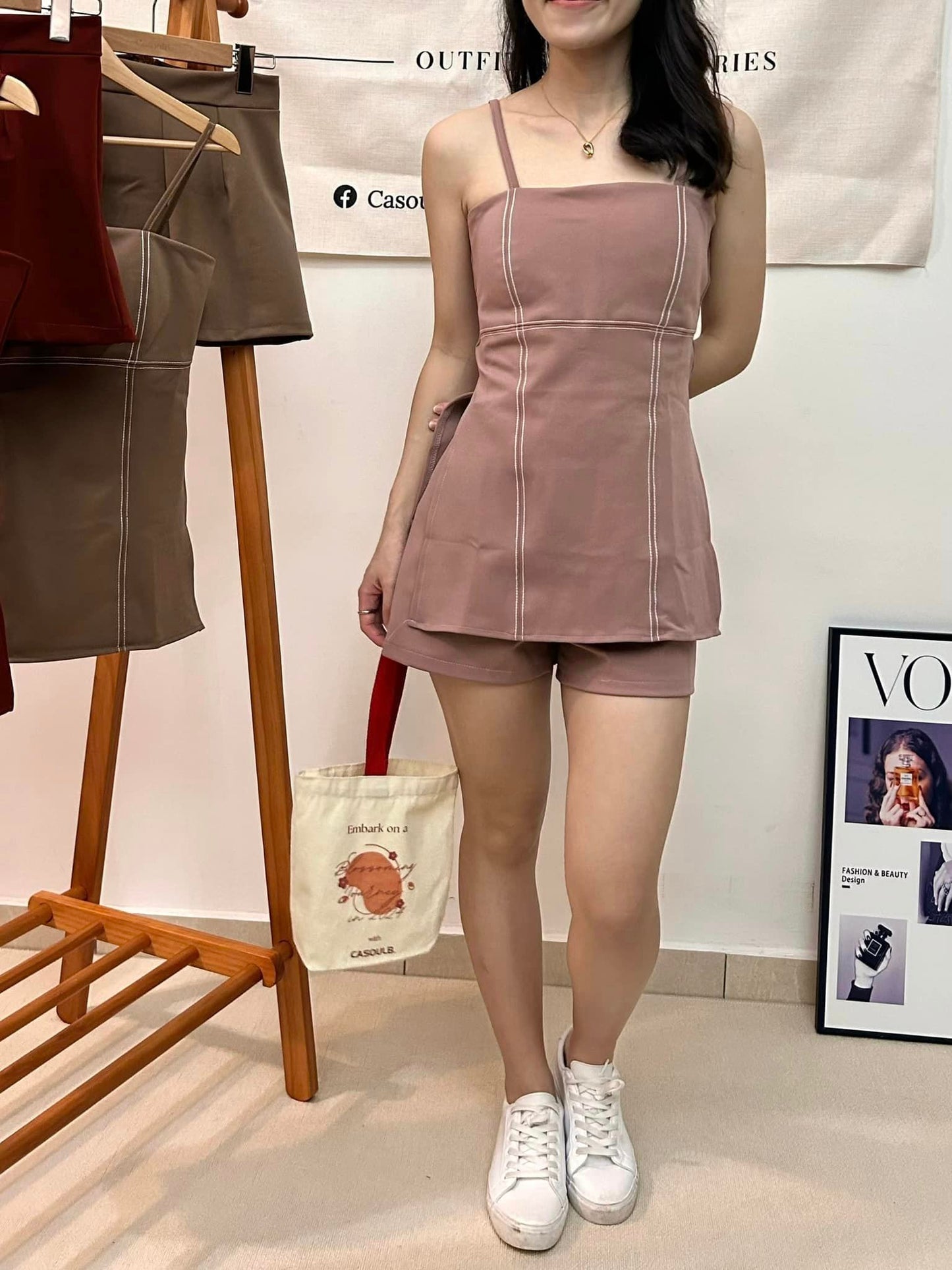 T05 Clara Strap Suit with Shorts (Padded)