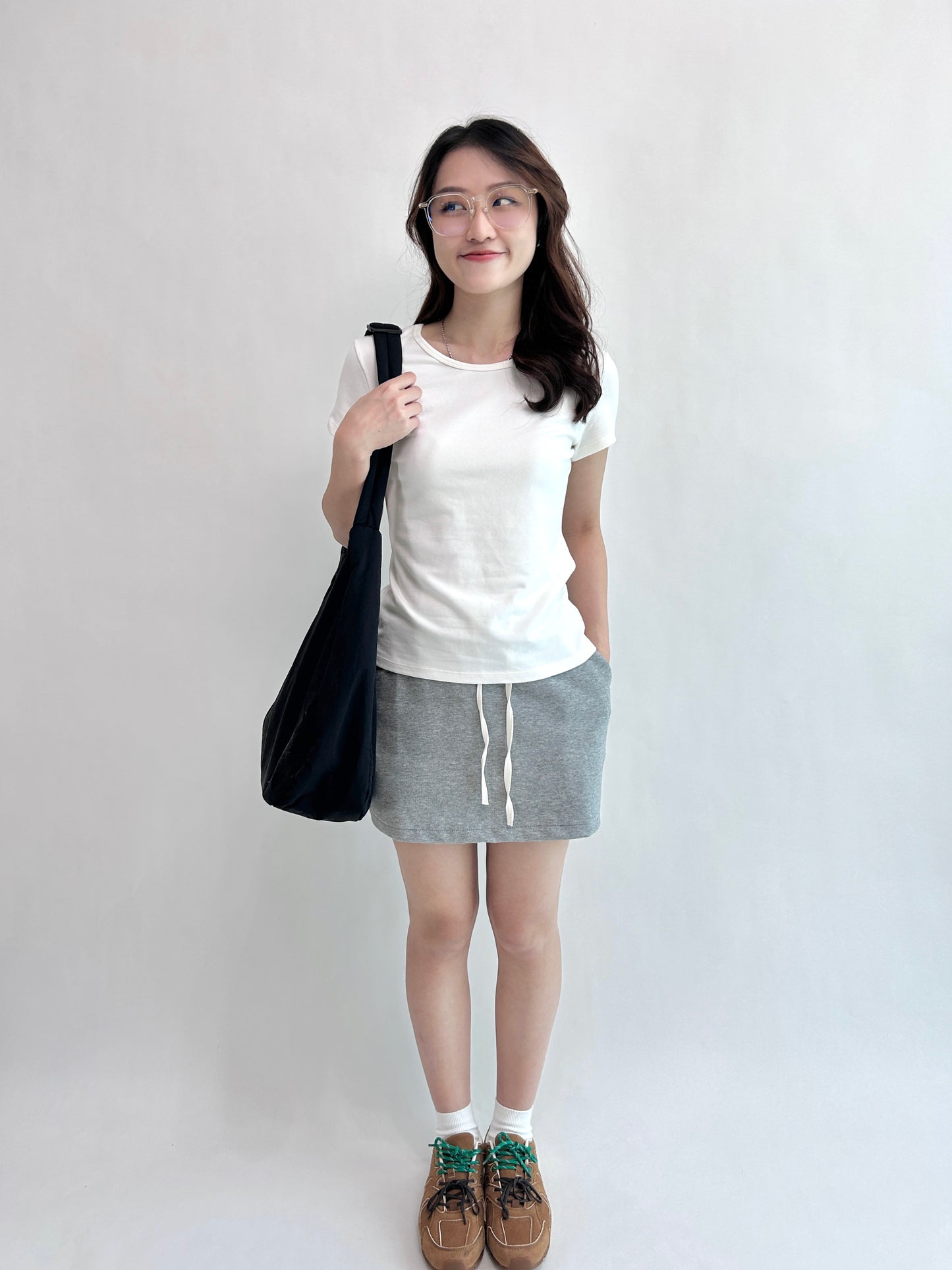 Slim-cut Cotton Plain Top