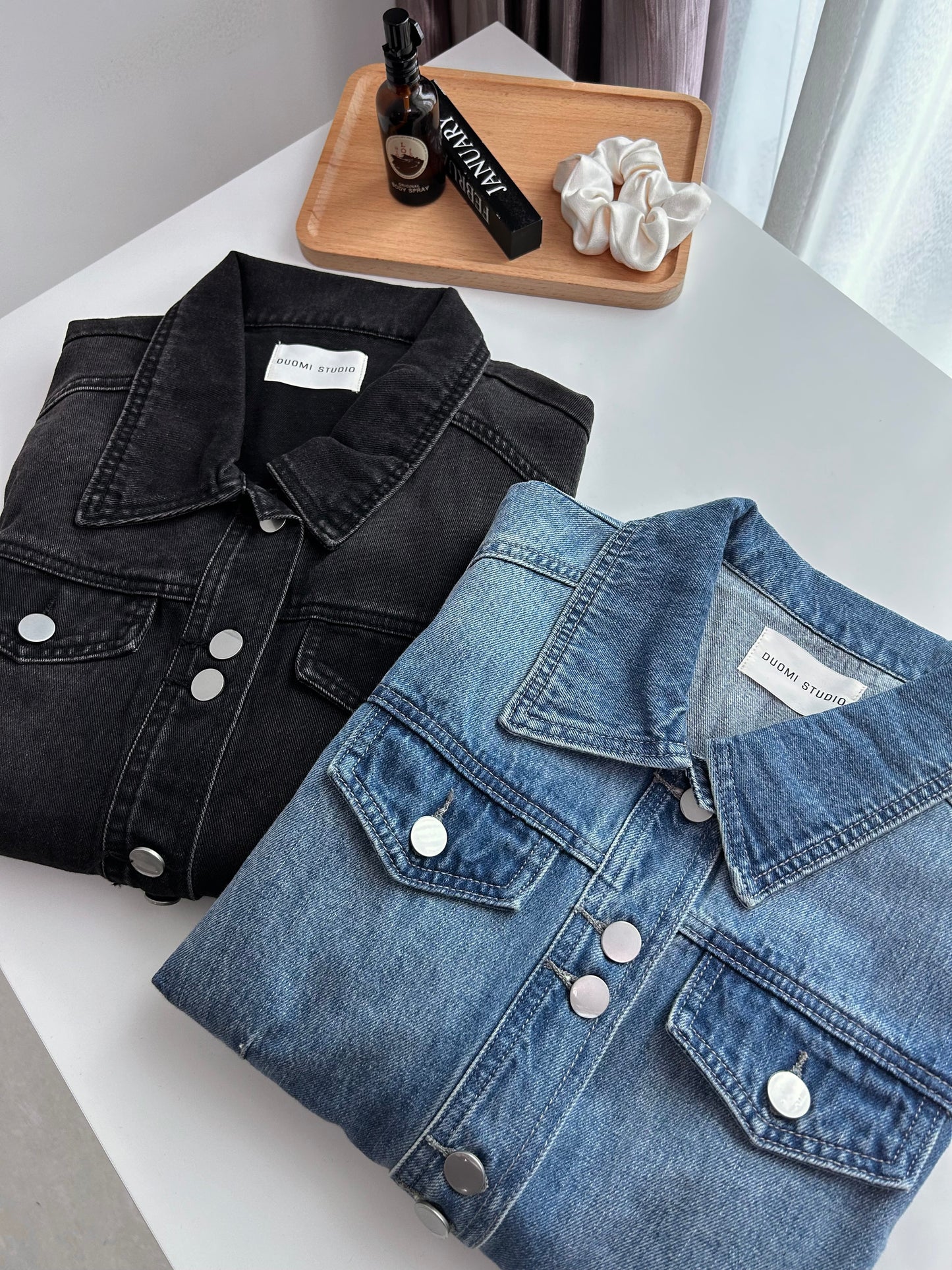 C145 Double-breasted Denim Trucker Jacket