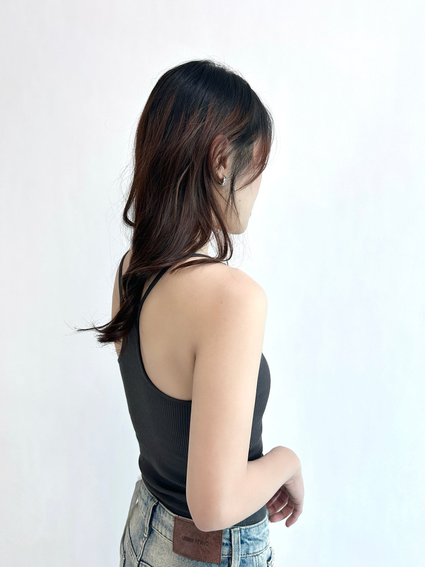 Padded Ribbed Sport Tank